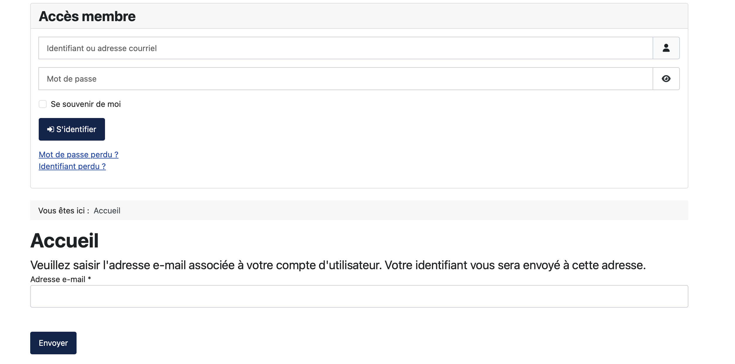 Mot de passe perdu 86cbb